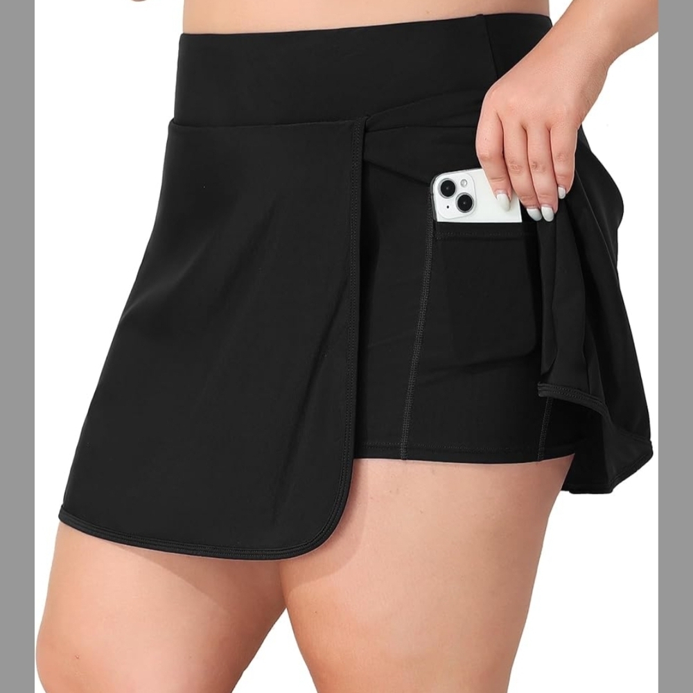 Women's Swim Skirt with Shorts 2X